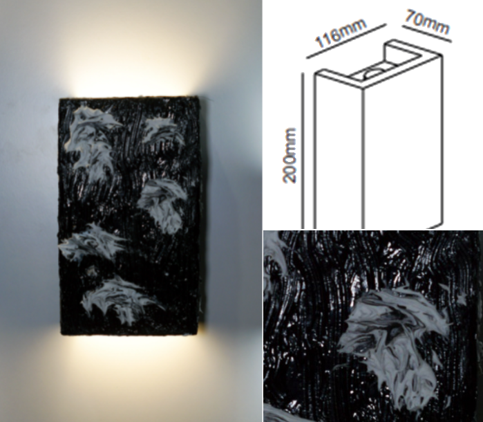 Plaster Indoor relief Architectural Wall Light Art & Lights