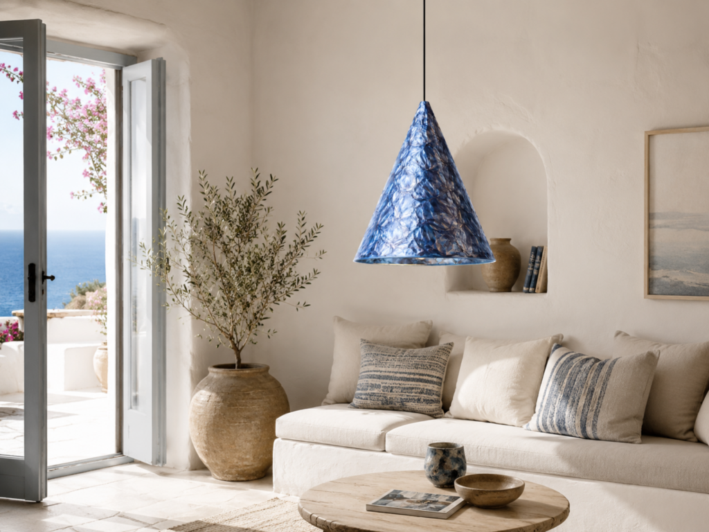 Hanging Light in a mediterranean application(living room)