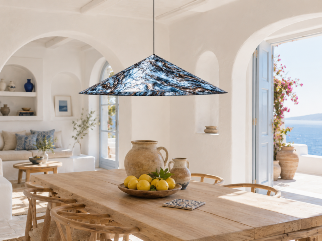 Hanging Light in a mediterranean application(dining room)